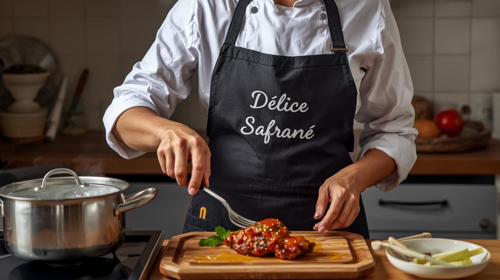 Chef étoilé utilisant Velours Safrané